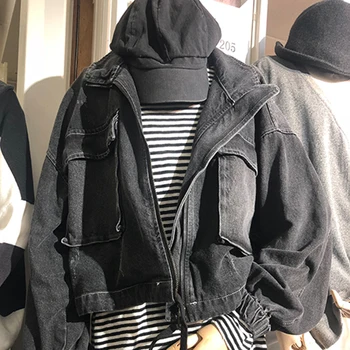 Fashionable autumn clothes new retro drawstring slim solid color casual denim jacket
Fashionable autumn clothes new retro drawstring slim solid color casual denim jacket
