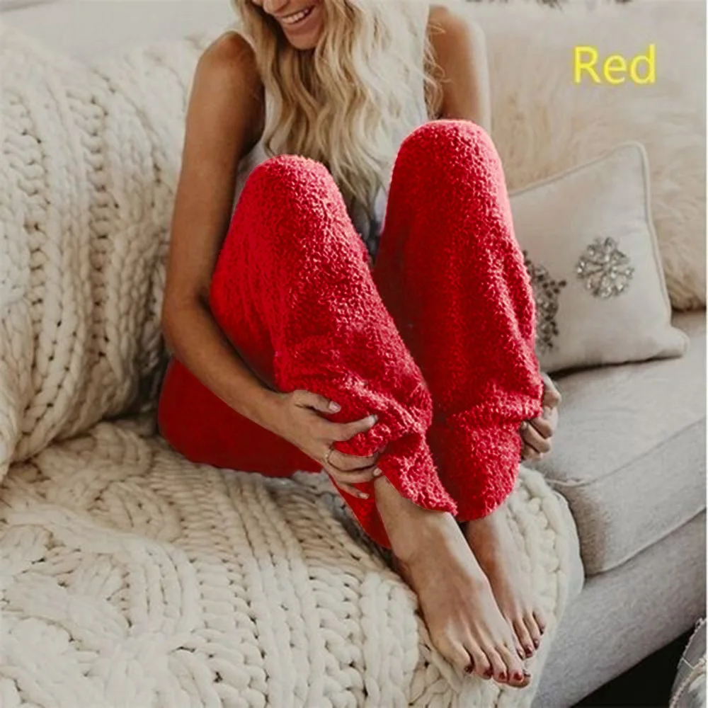 Kurean Women Fleece Pants Autumn Winter Warm Trousers Casual Baggy Long pants Female High Elastic Home Wear
Kurean Women Fleece Pants Autumn Winter Warm Trousers Casual Baggy Long pants Female High Elastic Home Wear