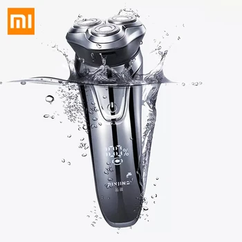 Xiaomi Pinjing Men Electric Shaver Razor USB Rechargeable Washable Razor Wireless 3D Smart Control Shaving Beard Machine
