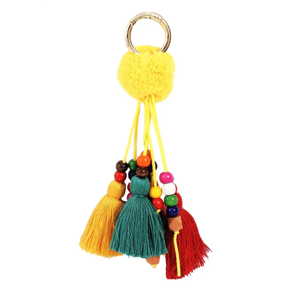 MANILAI Bohemian Handmade Bag Pendant Women Charm Pompom Keychain Multicolor Cotton Tassels Big Ball Key Chain Accessories
MANILAI Bohemian Handmade Bag Pendant Women Charm Pompom Keychain Multicolor Cotton Tassels Big Ball Key Chain Accessories