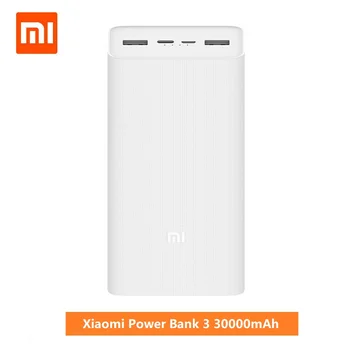 Xiaomi Power Bank 3 30000mAh Quick Charge Version USB-C 18W Max Output 24W Max input 111Wh 3.7V 5V/3A 9V/2,6A Smart Fast Charge
Xiaomi Power Bank 3 30000mAh Quick Charge Version USB-C 18W Max Output 24W Max input 111Wh 3.7V 5V/3A 9V/2,6A Smart Fast Charge
