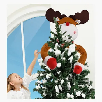 Fashion Christmas Santa Claus Tree Topper Hug Xmas Indoor Decoration Gifts Snowman Ornament Christmas Decoration 
Fashion Christmas Santa Claus Tree Topper Hug Xmas Indoor Decoration Gifts Snowman Ornament Christmas Decoration