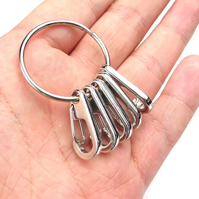 5pcs Outdoor Keyring Spring Hooks Kit Simple Style Quick Release Carabiner Clip Keychain Tool Camping Equipment hs
5pcs Outdoor Keyring Spring Hooks Kit Simple Style Quick Release Carabiner Clip Keychain Tool Camping Equipment hs