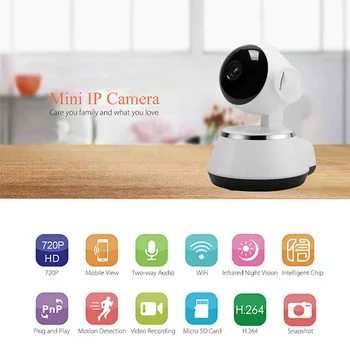 Wireless HD 720P Pan Baby Pet Monitor Network Security IP Camera IR WiFi Webcam 
Wireless HD 720P Pan Baby Pet Monitor Network Security IP Camera IR WiFi Webcam