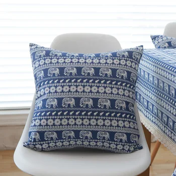 Bohemian Blue Elephant cotton and hemp pillow car office pillow siesta home sofa cushion simple pillow cushion without pillow
Bohemian Blue Elephant cotton and hemp pillow car office pillow siesta home sofa cushion simple pillow cushion without pillow