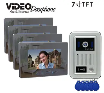 ZHUDELE New Arrival Intercom System Doorphone Mirror Panel 7"LCD video door phone video door bell CCD camera ID Card Unlocking
ZHUDELE New Arrival Intercom System Doorphone Mirror Panel 7"LCD video door phone video door bell CCD camera ID Card Unlocking