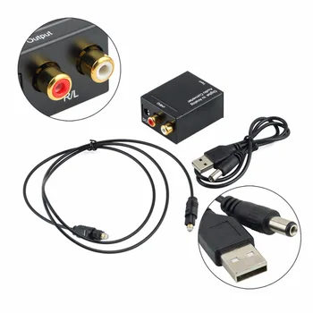 Digital to Analog Audio Converter Adapter Digital Optical Fiber Coaxial RCA Toslink Signal to Analog Audio Converter RCA for DVD
Digital to Analog Audio Converter Adapter Digital Optical Fiber Coaxial RCA Toslink Signal to Analog Audio Converter RCA for DVD