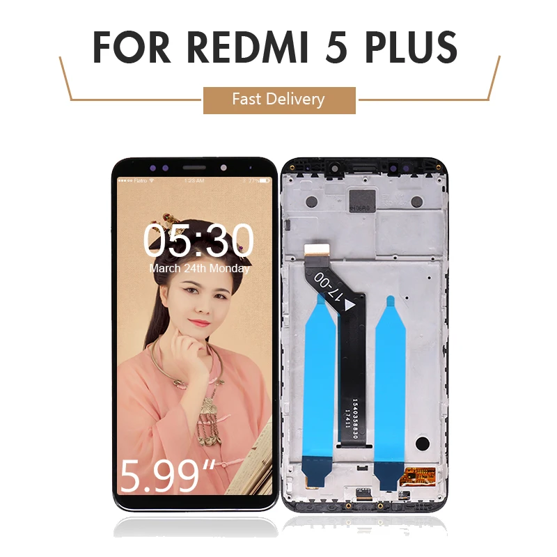 for Xiaomi for Redmi 5 Plus LCD Display With Touch Screen Digitizer Assembly for Redmi Note 5 Display with Frame free shipping 
for Xiaomi for Redmi 5 Plus LCD Display With Touch Screen Digitizer Assembly for Redmi Note 5 Display with Frame free shipping