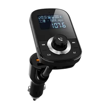 

HEVXM FM Transmitter QC3.0 Quick Dual USB Charger TF Card AUX Mp3 Player Car Handsfree Wireless Bluetooth Kit