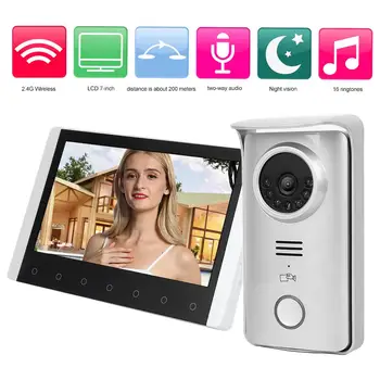 7 " TFT LCD Wireless Video Intercom Doorbell Doorphone RFID Card Night Vision Door Bell
7 " TFT LCD Wireless Video Intercom Doorbell Doorphone RFID Card Night Vision Door Bell