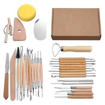30PCS Pottery Tools Clay Sculpting Tool Set Clay Cleaning Tools Rock Painting Kit for Sculpture Pottery Art Crafts
30PCS Pottery Tools Clay Sculpting Tool Set Clay Cleaning Tools Rock Painting Kit for Sculpture Pottery Art Crafts