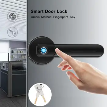 Fingerprint door lock Smart Door Handle Lock Biometric Fingerprint Password Keyless Entry Lever for Home Safety fechadura
Fingerprint door lock Smart Door Handle Lock Biometric Fingerprint Password Keyless Entry Lever for Home Safety fechadura