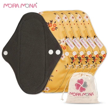 Mora Mona Series Printing Reusable Bamboo Charcoal Mama Menstrual Pad Washable Underwear Liner For Women 6 Pcs / Pack
Mora Mona Series Printing Reusable Bamboo Charcoal Mama Menstrual Pad Washable Underwear Liner For Women 6 Pcs / Pack