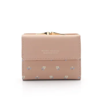New short buckle wallet female three fold clip coin purse small fresh PU printed small floral wallet womens wallets and purses
New short buckle wallet female three fold clip coin purse small fresh PU printed small floral wallet womens wallets and purses
