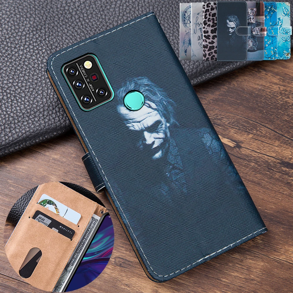 Чехол-книжка для UMIDIGI A9 Pro кожаный с рисунком | Мобильные телефоны и аксессуары