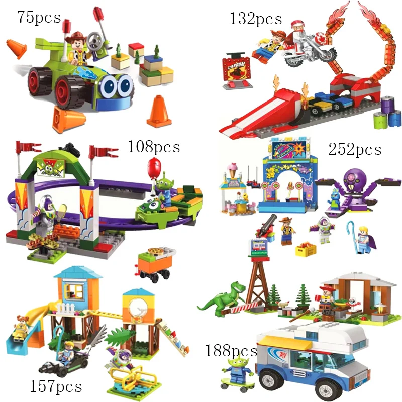 New Duke Caboom's Stunt Show Compatible Legoinglys Toy Story 4 10767 10771 10321 Building Blocks Toys for Kids Christmas Gift
New Duke Caboom's Stunt Show Compatible Legoinglys Toy Story 4 10767 10771 10321 Building Blocks Toys for Kids Christmas Gift
