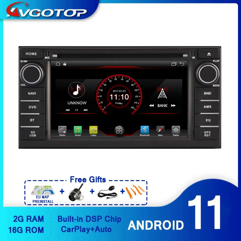 AVGOTOP Android 11 WINCE Bluetooth GPS Car Radio DVD Player For NISSAN JUKE ALMERA 2014 2G 16G Carplay Vehicle Multimedia | Автомобили и