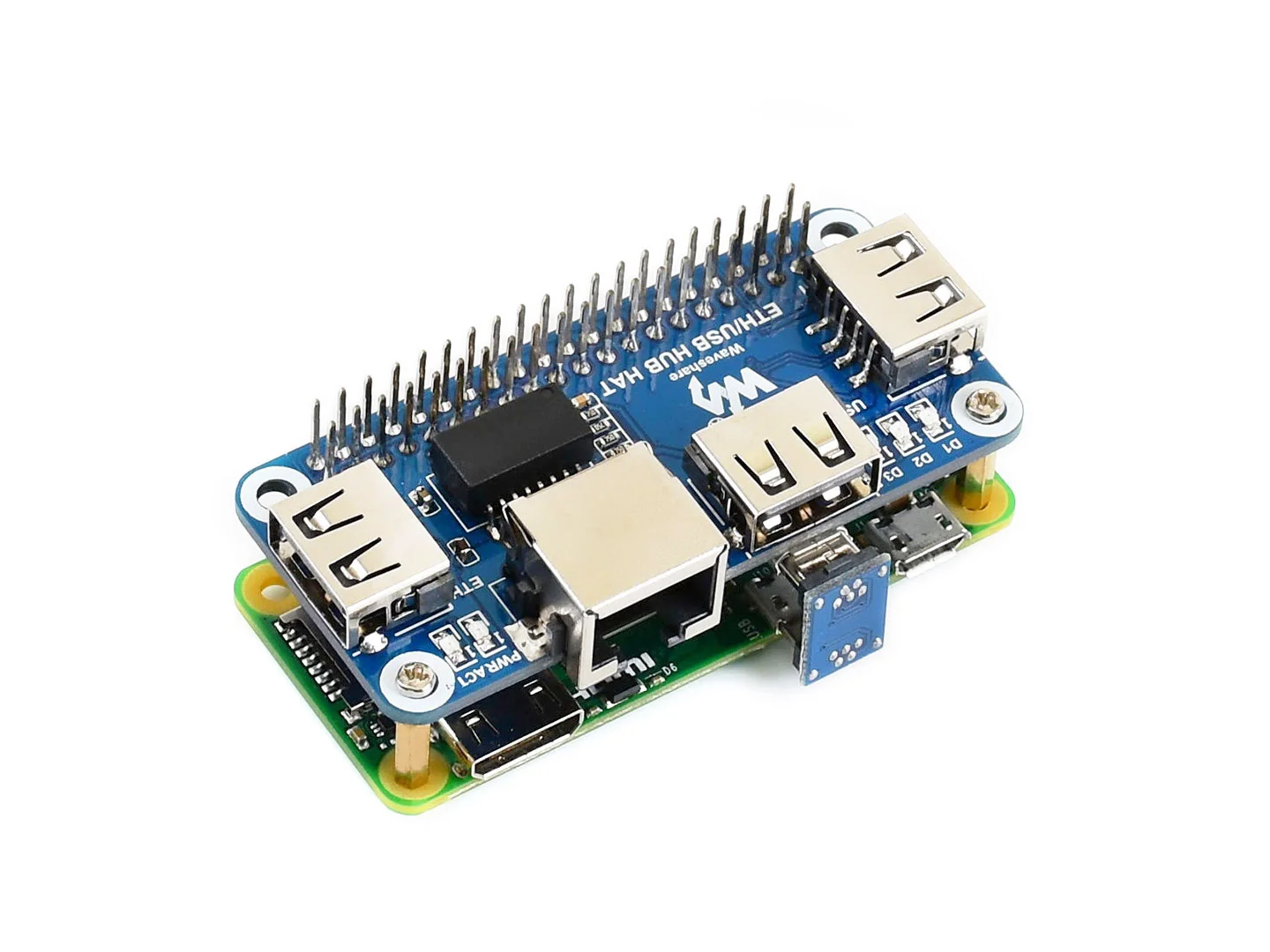 Waveshare Ethernet/usb-хаб шапка для Raspberry Pi 1x RJ45 Ethernet Порты и разъёмы 3x USB s | Компьютеры офис