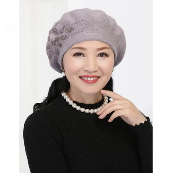 Hat Women Beret Winter Wool Knit Beanie Autumn Warm Outdoor Accessory Female Headwear 
Hat Women Beret Winter Wool Knit Beanie Autumn Warm Outdoor Accessory Female Headwear