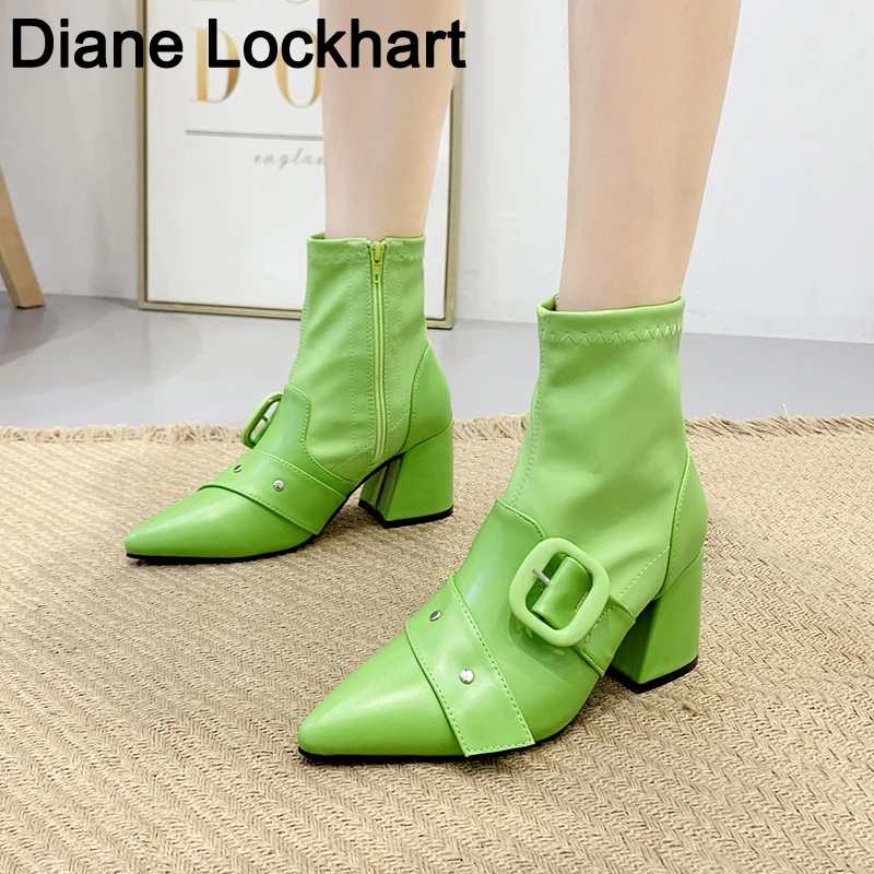 Women Boots Ankle Short Boot Pointed Toe Square Heels Winter Buckle Booties Woman 2019 Slip On Women Rivet Martin Botas Mujer 37
Women Boots Ankle Short Boot Pointed Toe Square Heels Winter Buckle Booties Woman 2019 Slip On Women Rivet Martin Botas Mujer 37