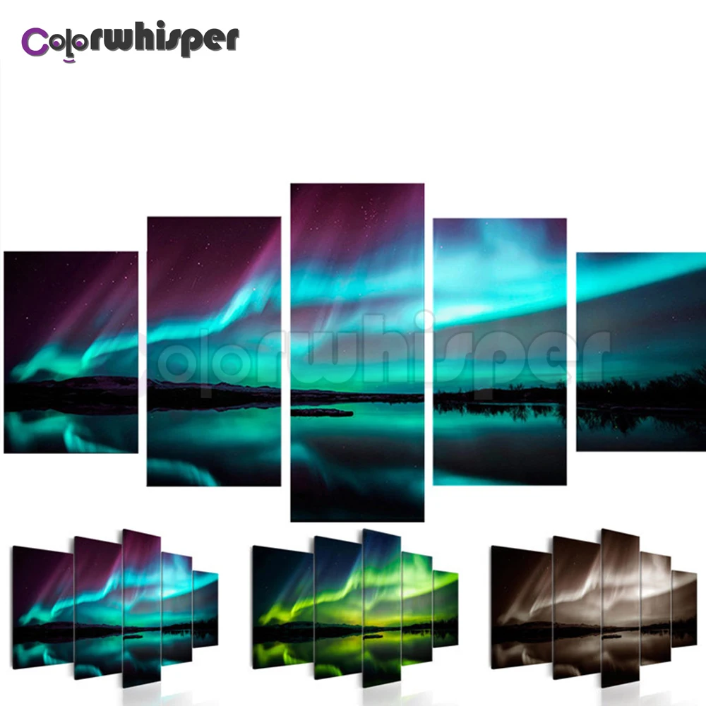 5PCS Diamond Painting Full Square/Round Drill Aurora North Pole Landscape 5D Daimond Painting Embroidery Cross Stitch Z1216
5PCS Diamond Painting Full Square/Round Drill Aurora North Pole Landscape 5D Daimond Painting Embroidery Cross Stitch Z1216