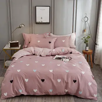 Luxury Nordic Style Pure Cotton Bedding Sets Duvet Cover Bed Sheet Pillowcases Home Textiles 3-4pcs pink heart leaves pattern
Luxury Nordic Style Pure Cotton Bedding Sets Duvet Cover Bed Sheet Pillowcases Home Textiles 3-4pcs pink heart leaves pattern
