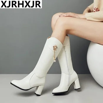 Women Faux Suede The Knee High Slouchy Boots Round Toe Chunky Heel Long Boots Ladies Winter Heeled Shoes White Black Size 34-43 
Women Faux Suede The Knee High Slouchy Boots Round Toe Chunky Heel Long Boots Ladies Winter Heeled Shoes White Black Size 34-43