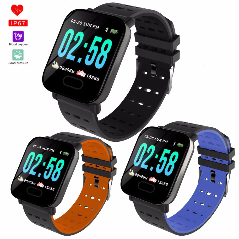 Wholesale A6 Smart Watch Men Sports Fitness Tracker Blood Pressure Heart Rate Monitor Watch Band for IOS Android 50PCS/lot
Wholesale A6 Smart Watch Men Sports Fitness Tracker Blood Pressure Heart Rate Monitor Watch Band for IOS Android 50PCS/lot