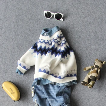 90-130cm height only sweater 1pc new 2019 autumn fashion style plaid patchwork boys sweater kids spring autumn clothing
90-130cm height only sweater 1pc new 2019 autumn fashion style plaid patchwork boys sweater kids spring autumn clothing