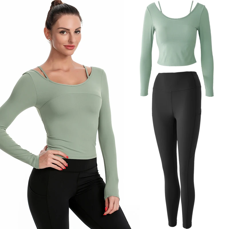 Women Sportwear Padded Top and Leggings Set Quick Dry Exercise Suits Yoga Tracksuits
Women Sportwear Padded Top and Leggings Set Quick Dry Exercise Suits Yoga Tracksuits