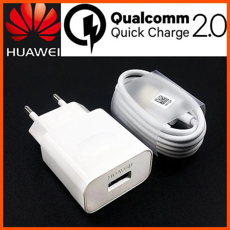 Оригинальное быстрое зарядное устройство Huawei P20 Lite QC 2 0 EU адаптер питания USB Type C