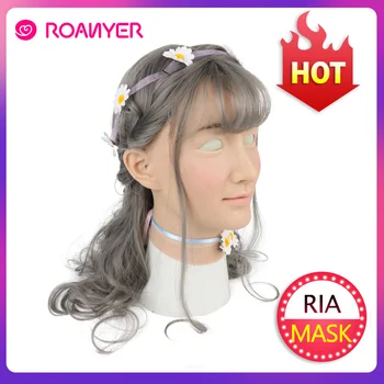 

Roanyer Ria transgender silicone shemale artificial skin cosplay women crossdresser latex dress for male sexy party supplies