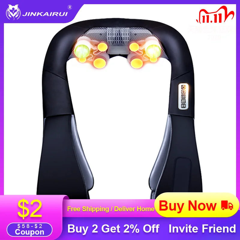 U Shape Wireless Electrical Shiatsu Back Neck Shoulder Body Massage Infrared Kneading Massager Pillow with Heating Pain Relief
U Shape Wireless Electrical Shiatsu Back Neck Shoulder Body Massage Infrared Kneading Massager Pillow with Heating Pain Relief