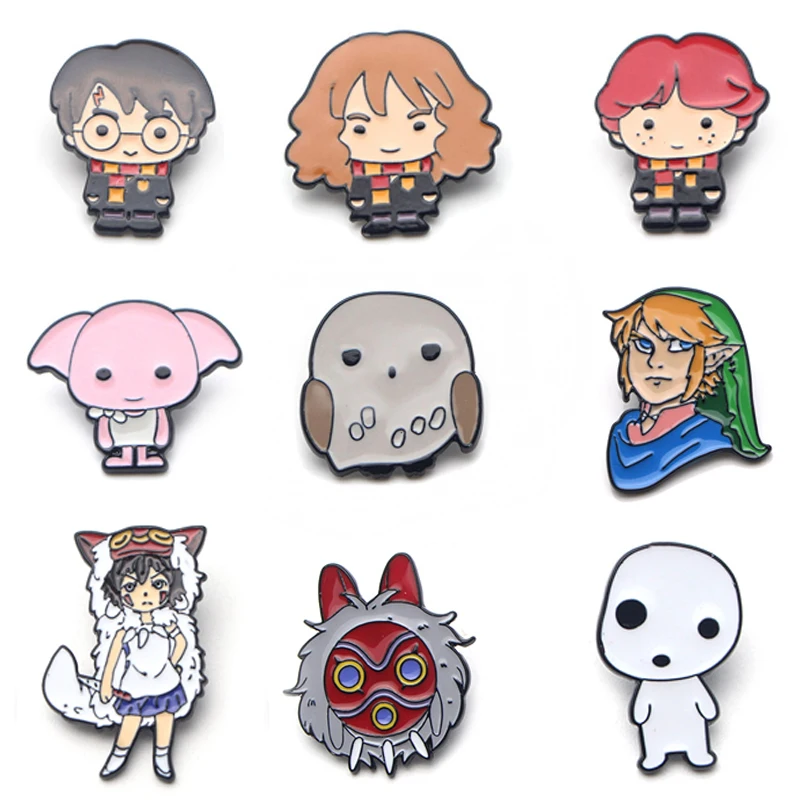 V110 Wizard Student and Princess Mononoke Metal Enamel Pins and Brooches Fashion Lapel Pin Backpack Bags Badge Collection Gifts
V110 Wizard Student and Princess Mononoke Metal Enamel Pins and Brooches Fashion Lapel Pin Backpack Bags Badge Collection Gifts