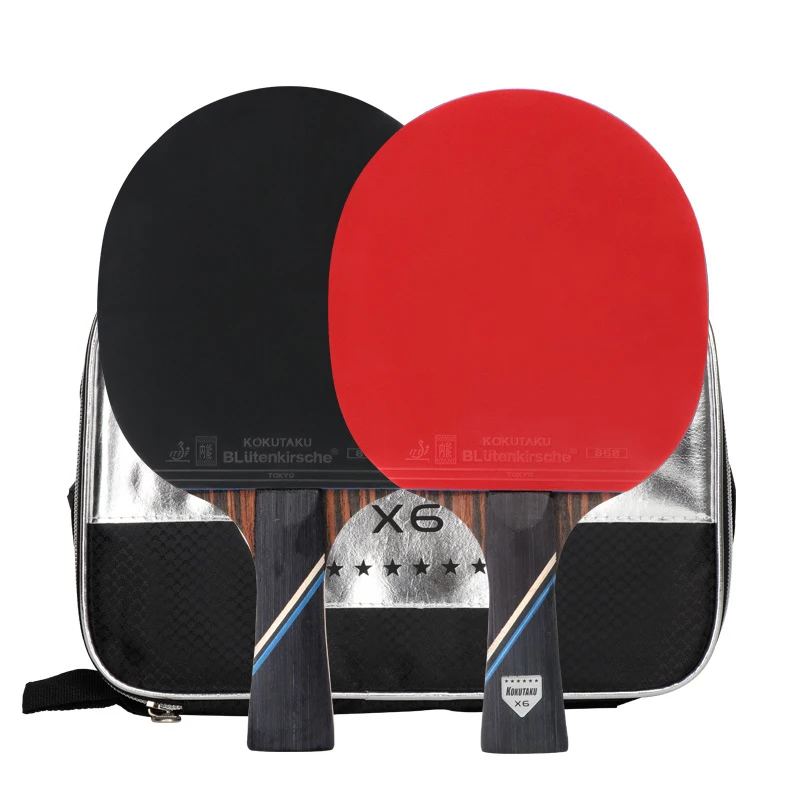 1 Pair Professional 6-stars 7 layers Wood table Tennis Bat Racket Long Short Handle Ping Pong Racket Pimples in For Competition
1 Pair Professional 6-stars 7 layers Wood table Tennis Bat Racket Long Short Handle Ping Pong Racket Pimples in For Competition