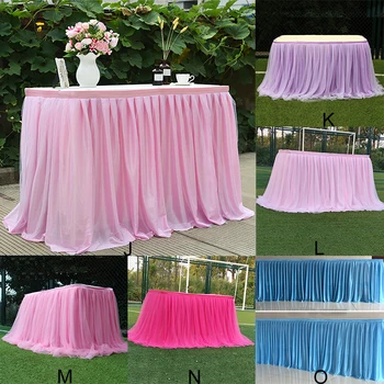 150*100cm Wedding Party Tutu Tulle Table Skirt Tableware Cloth Baby Shower Party Home Decor Table Skirting Birthday Party
150*100cm Wedding Party Tutu Tulle Table Skirt Tableware Cloth Baby Shower Party Home Decor Table Skirting Birthday Party