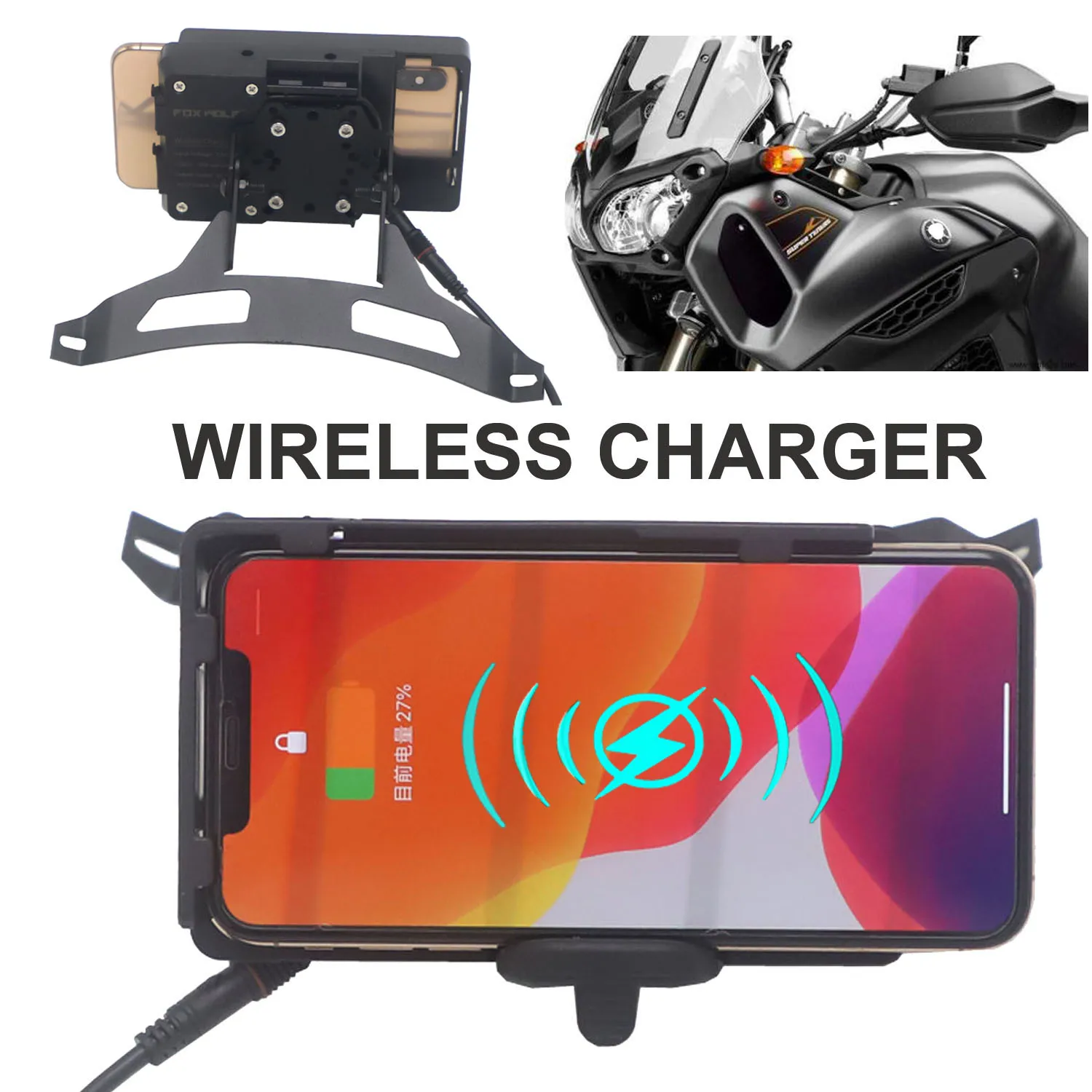 Motorcycle Wireless Navigation Bracket For YAMAHA XT1200Z XT 1200 Z Super Tenere Handheld GPS Navigator USB Charger
Motorcycle Wireless Navigation Bracket For YAMAHA XT1200Z XT 1200 Z Super Tenere Handheld GPS Navigator USB Charger