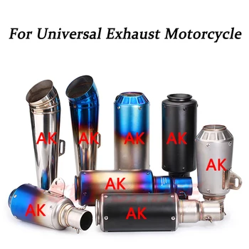 Universal Motorcycle Pitbike Racing Exhaust AK Stickers Modified Motorcross Pitbike Exhaust Pipe For CB400 R1 R3 R6 Z900 Scooter 
Universal Motorcycle Pitbike Racing Exhaust AK Stickers Modified Motorcross Pitbike Exhaust Pipe For CB400 R1 R3 R6 Z900 Scooter