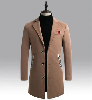Solid Color Mens Designer Coats Formal Business Plus Size Winter Jacket Single Breasted Long Styles Coats
Solid Color Mens Designer Coats Formal Business Plus Size Winter Jacket Single Breasted Long Styles Coats