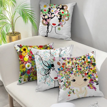 Nanacoba Decorative Pillows Cover Valentine's Day Home Decor Abstract Girl Flower Throw Pillow Case Sofa Car Cushion Cover 45x45
Nanacoba Decorative Pillows Cover Valentine's Day Home Decor Abstract Girl Flower Throw Pillow Case Sofa Car Cushion Cover 45x45
