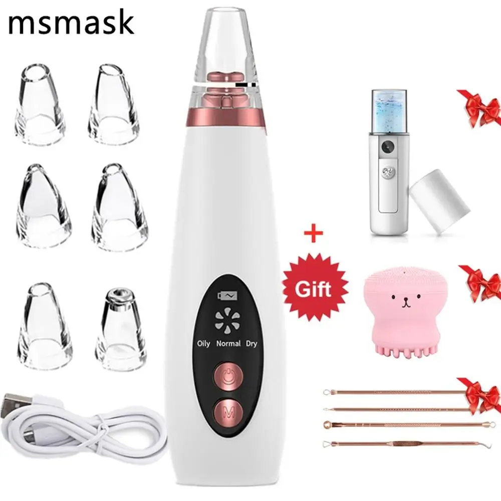 Blackhead Remover Needles Nose Deep Cleaning Face Scrubber Pore Acne Cleaner Pimple Black Spot Extractor Vacuum Suction Tool New 
Blackhead Remover Needles Nose Deep Cleaning Face Scrubber Pore Acne Cleaner Pimple Black Spot Extractor Vacuum Suction Tool New