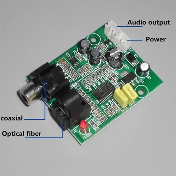 DIY refit DAC digital decoder 24 - bit 192K fiber coaxial decoder board stereo audio output
DIY refit DAC digital decoder 24 - bit 192K fiber coaxial decoder board stereo audio output