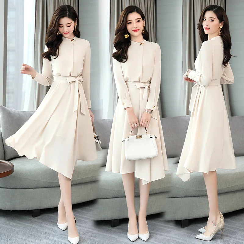 Still Trend Casual Comfortable Dress 2019 Spring Mid-length Long Sleeve Solid Color When
Still Trend Casual Comfortable Dress 2019 Spring Mid-length Long Sleeve Solid Color When