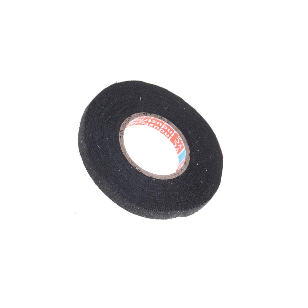 1pc Looms Adhesive Tape Wiring Harness Tape 9mmX15M Cable Protection Heat-resistant Wiring Harness Cloth Fabric