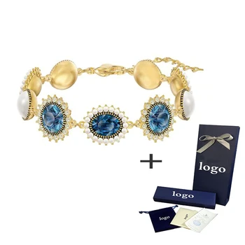 SWA 2020 New High-quality Exquisite Millennium Blue Crystal Ladies Bracelet To Send Wife Mother Classic Elegant Birthday Gift
SWA 2020 New High-quality Exquisite Millennium Blue Crystal Ladies Bracelet To Send Wife Mother Classic Elegant Birthday Gift