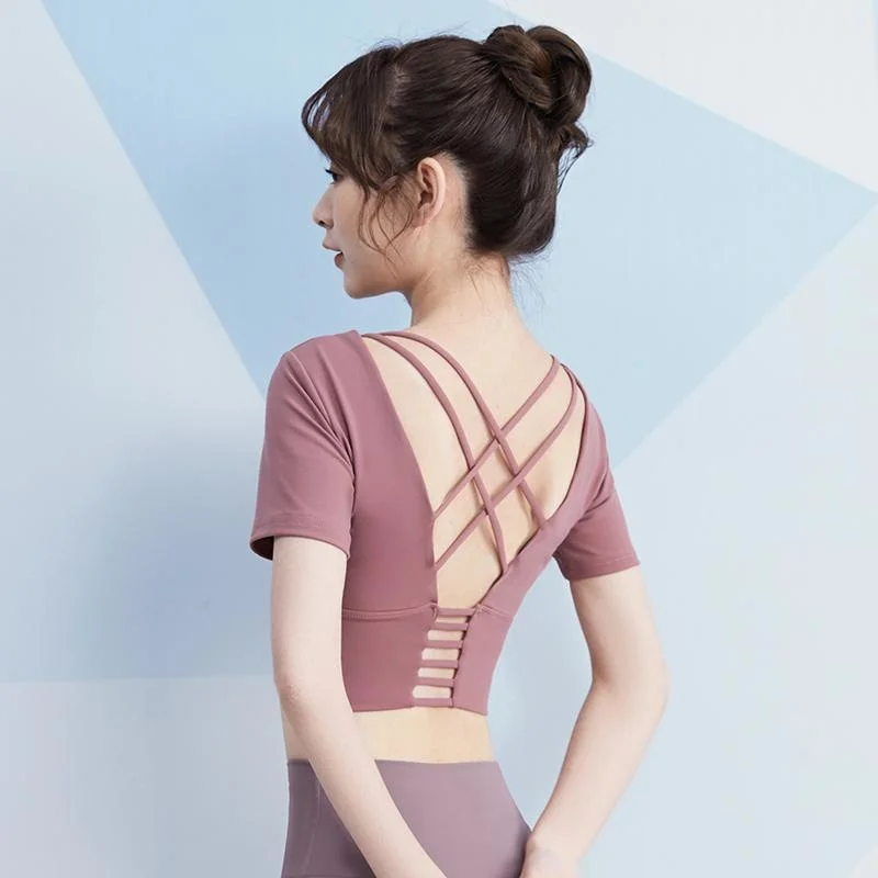 Yoga Crop Top Sports Short Sleeve Women's Top Spring Summer Running Short Sleeve Sports Yoga Top Deportivo Mujer Camisetas
Yoga Crop Top Sports Short Sleeve Women's Top Spring Summer Running Short Sleeve Sports Yoga Top Deportivo Mujer Camisetas