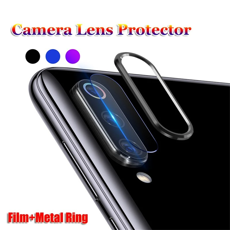 Фото For Redmi note 7 7pro 7S Screen protection Camera Protective Glass Metal Rings + Lens Flim for xiaomi redmi 7s | Мобильные телефоны