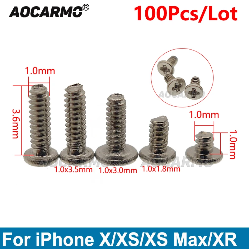 Aocarmo 100 шт./лот Внутренний болт материнской платы рамка винт для iPhone X XS XSmax Max XR 1x1 1x1,8 1x3 1x3,5 1x3,6 1,2x1 1,2x6 мм
Aocarmo 100 шт./лот Внутренний болт материнской платы рамка винт для iPhone X XS XSmax Max XR 1x1 1x1,8 1x3 1x3,5 1x3,6 1,2x1 1,2x6 мм
