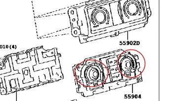 For Land Cruiser Prado LC150 2014 Rear Air Conditioning Knob Switch Armrest Box Button 
For Land Cruiser Prado LC150 2014 Rear Air Conditioning Knob Switch Armrest Box Button