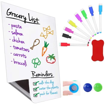 Magnetic White Board Sheet for Fridge Magnets Refrigerator Sticker Organizer Smart Whiteboard Marker Pens Eraser Kitchen Notepad
Magnetic White Board Sheet for Fridge Magnets Refrigerator Sticker Organizer Smart Whiteboard Marker Pens Eraser Kitchen Notepad